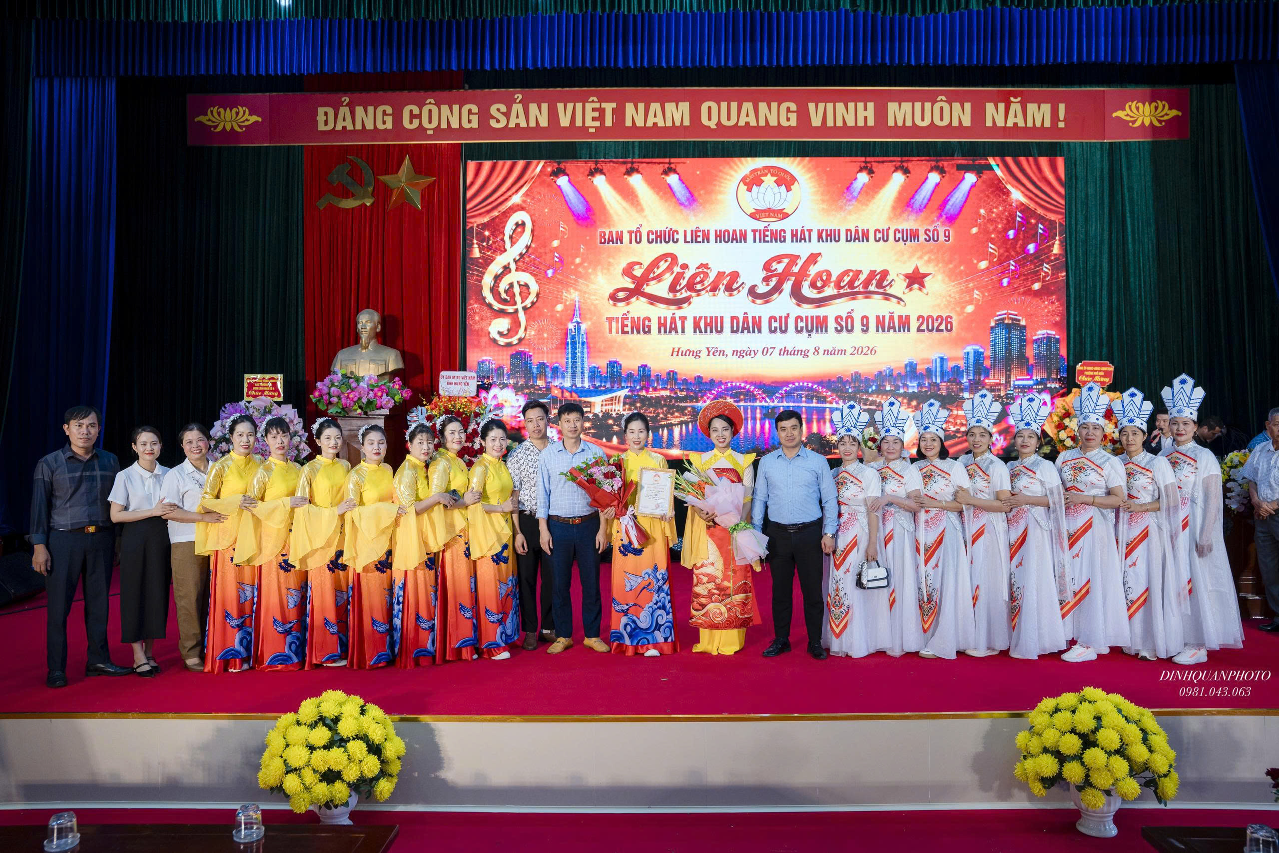 Đội văn nghệ xã Tiên Tiến đạt Giải Nhì tại Liên hoan Tiếng hát khu dân cư Cụm số 9 tỉnh Hưng Yên năm 2026
