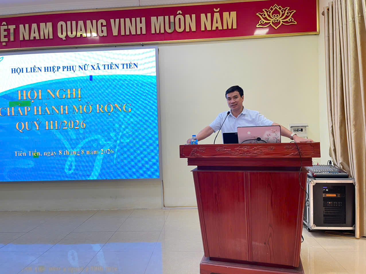 Hội Liên hiệp Phụ nữ xã Tiên Tiến đánh giá kết quả quý II, triển khai nhiệm vụ quý III năm 2026