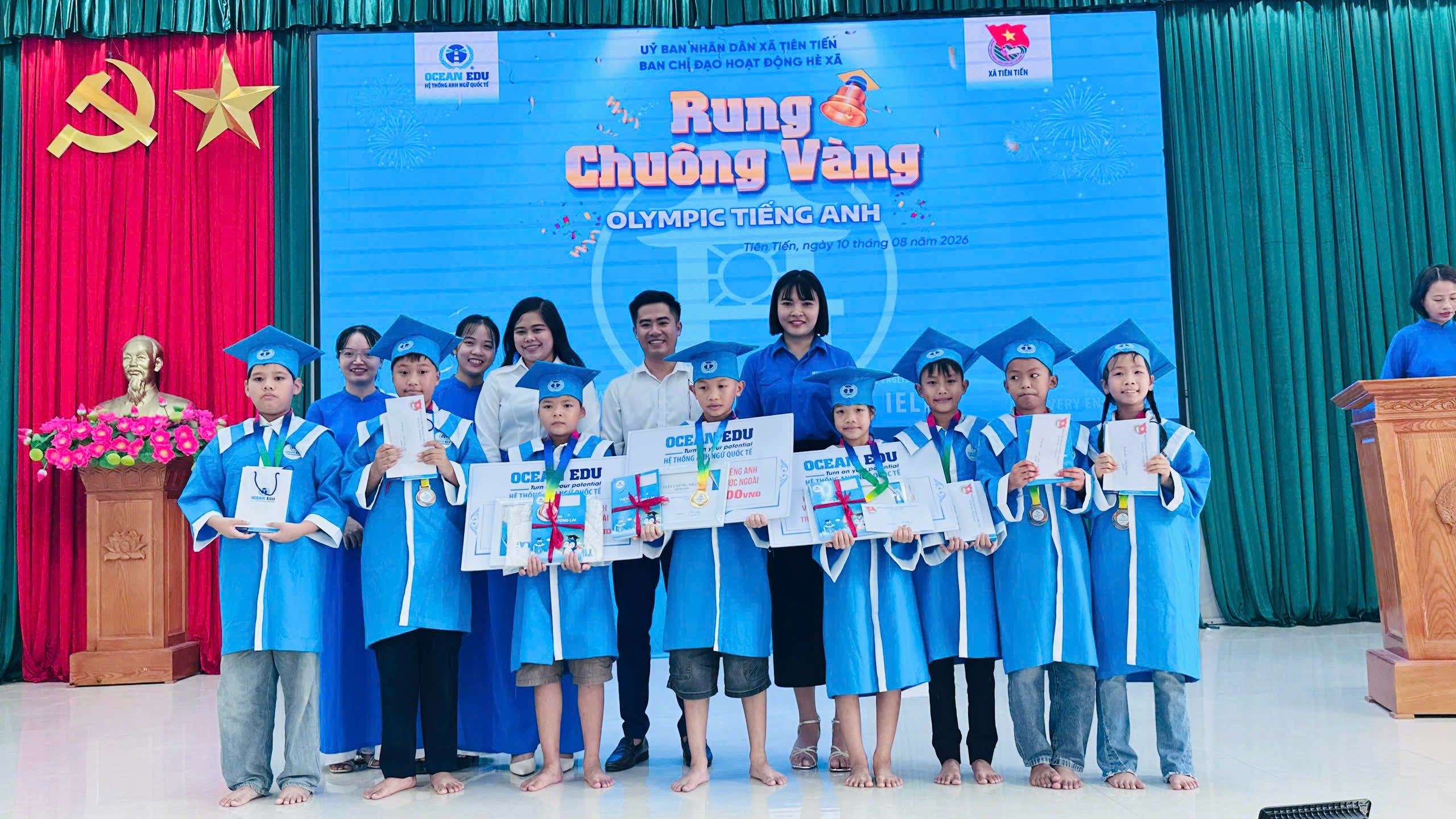 XÃ TIÊN TIẾN TỔ CHỨC CHƯƠNG TRÌNH “RUNG CHUÔNG VÀNG – OLYMPIC TIẾNG ANH NĂM 2026”
