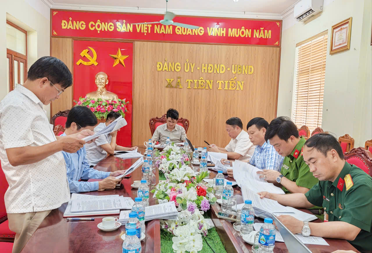 XÃ TIÊN TIẾN TỔ CHỨC HỘI NGHỊ CHUYÊN ĐỀ VỀ SẮP XẾP, BỐ TRÍ HIỆU TRƯỞNG, PHÓ HIỆU TRƯỞNG CÁC CƠ SỞ GIÁO DỤC