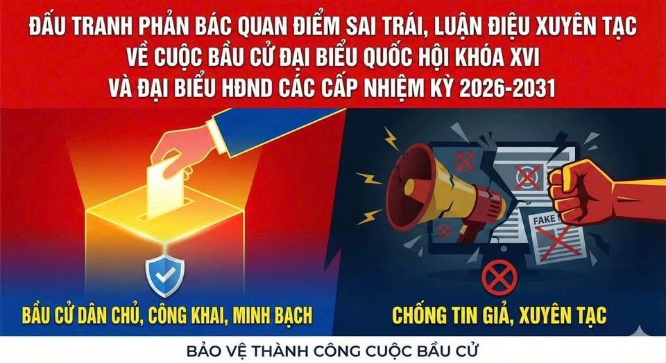 TĂNG CƯỜNG ĐẤU TRANH PHẢN BÁC CÁC QUAN ĐIỂM SAI TRÁI, THÙ ĐỊCH TRÊN KHÔNG GIAN MẠNG VỀ CUỘC BẦU CỬ QUỐC HỘI VÀ HĐND CÁC CẤP