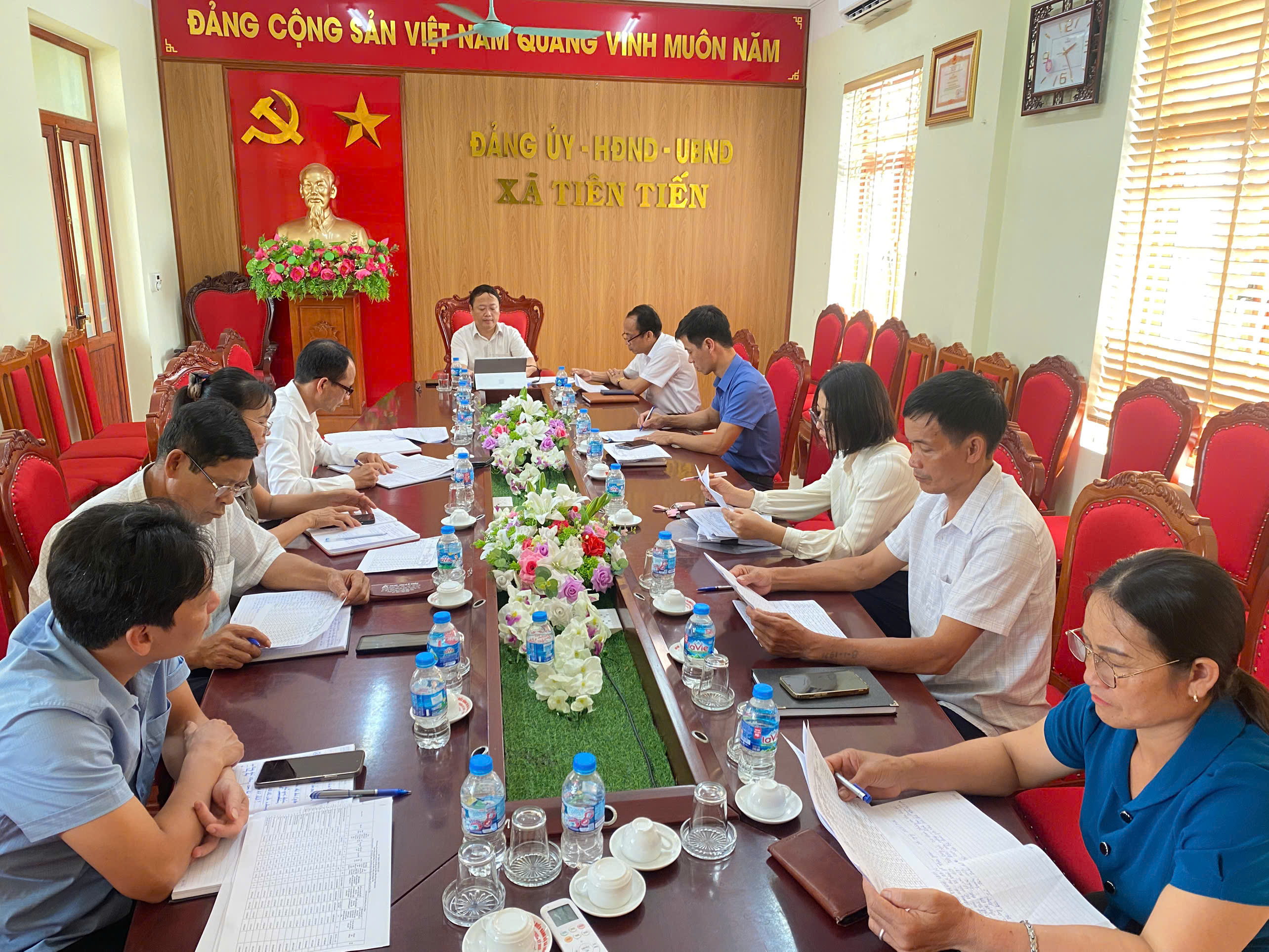 Tiên Tiến tổ chức hội nghị thông qua dự thảo phương án bồi thường, hỗ trợ thực hiện Dự án Cụm công nghiệp Đình Cao