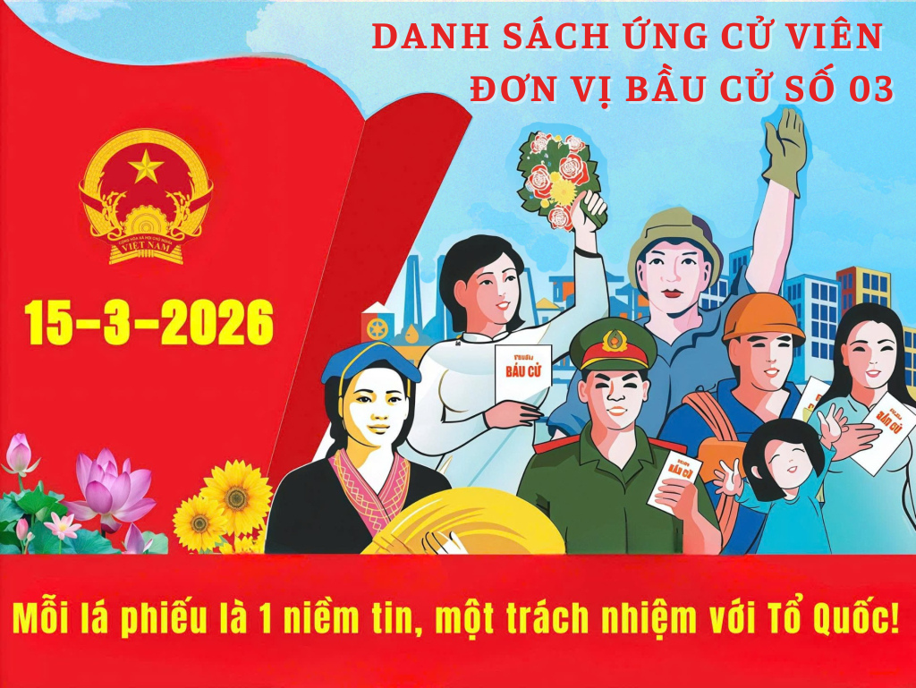 Danh sách ứng cử viên đại biểu HĐND xã Tiên Tiến khóa XXIII, nhiệm kỳ 2026 - 2031 tại đơn vị bầu cử số 03 (khu vực bầu cử thôn Phù Oanh, Phạm Xá, Kim Phương)