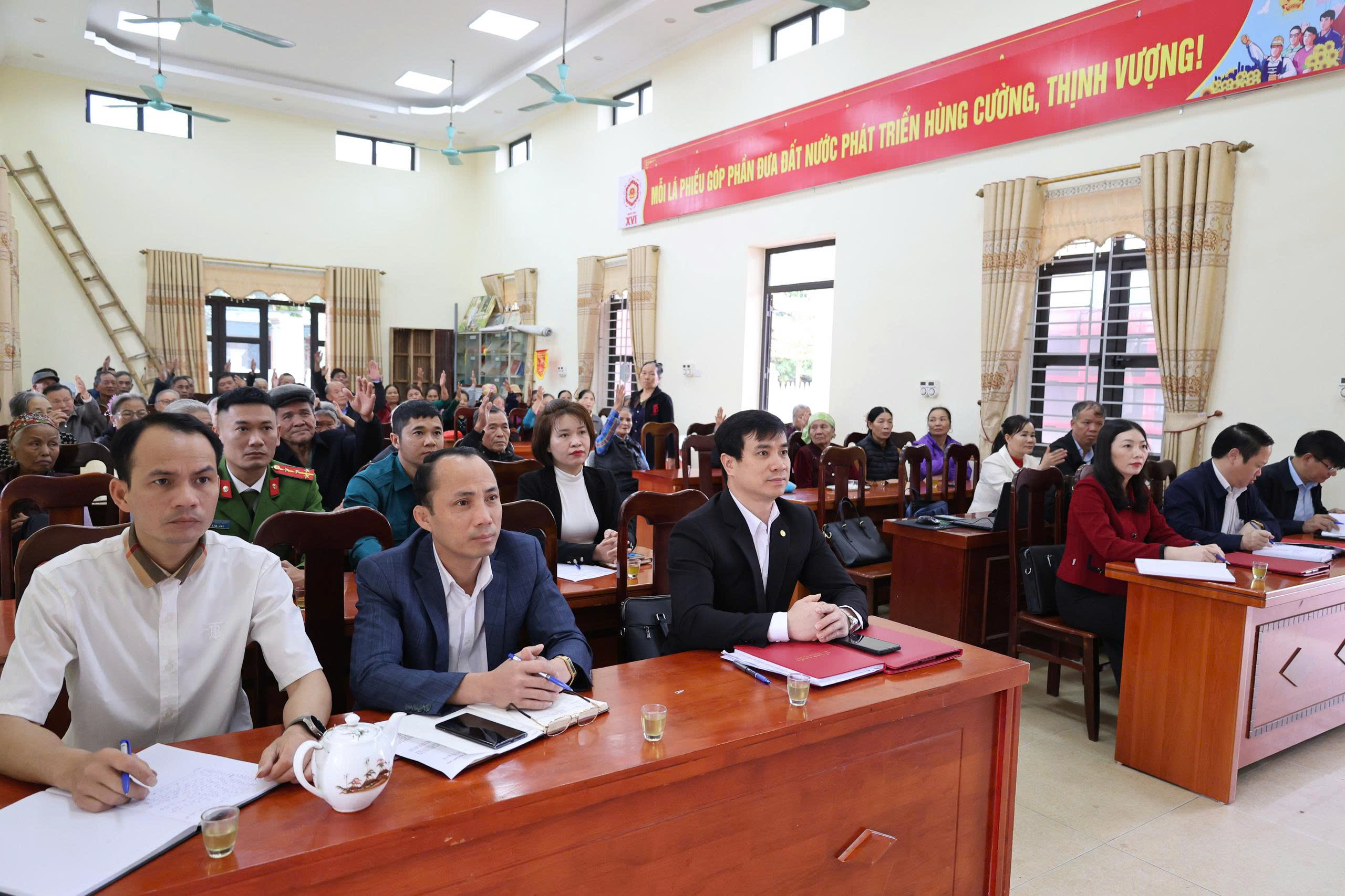Hội nghị tiếp xúc cử tri, vận động bầu cử đối với những người ứng cử đại biểu HĐND xã nhiệm kỳ 2026 – 2031 tại đơn vị bầu cử số 2