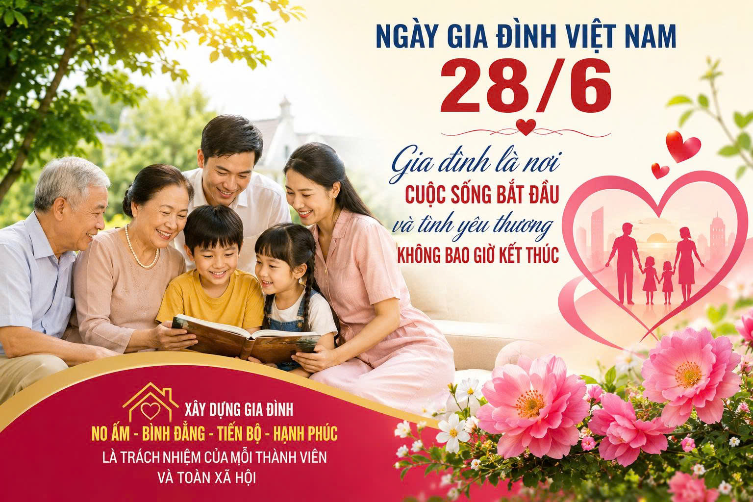 Kỷ niệm 25 năm Ngày Gia đình Việt Nam (28/6/2001 - 28/6/2026): "Gia đình hạnh phúc - Quốc gia thịnh vượng"