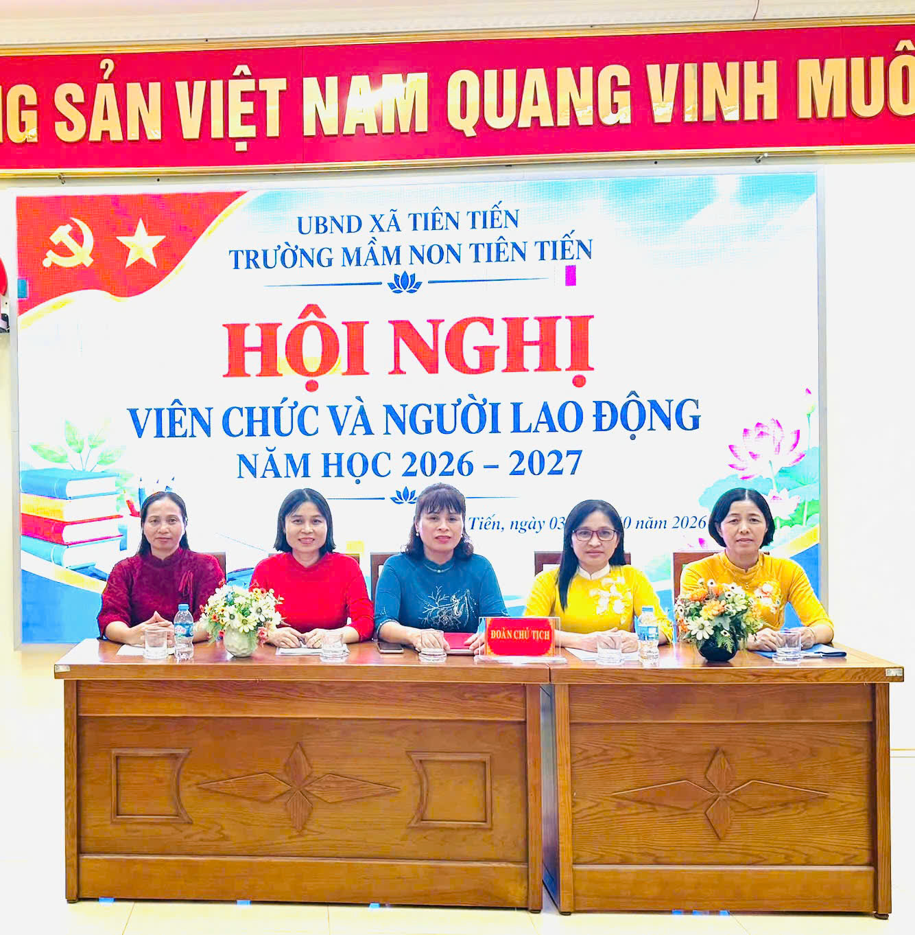 TRƯỜNG MẦM NON TIÊN TIẾN TỔ CHỨC HỘI NGHỊ VIÊN CHỨC VÀ NGƯỜI LAO ĐỘNG NĂM HỌC 2026-2027