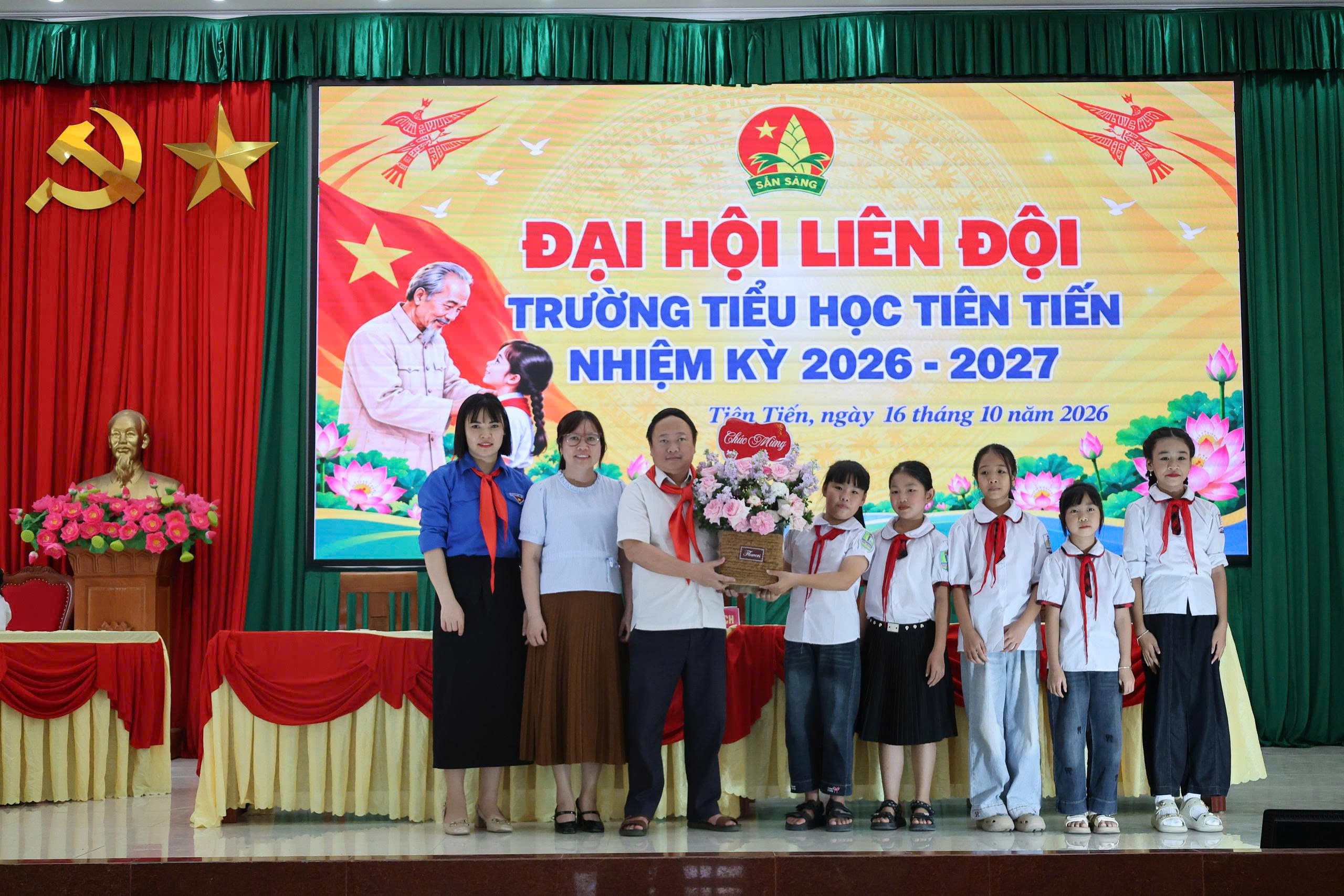 TRƯỜNG TIỂU HỌC TIÊN TIẾN TỔ CHỨC THÀNH CÔNG ĐẠI HỘI LIÊN ĐỘI NHIỆM KỲ 2026 – 2027